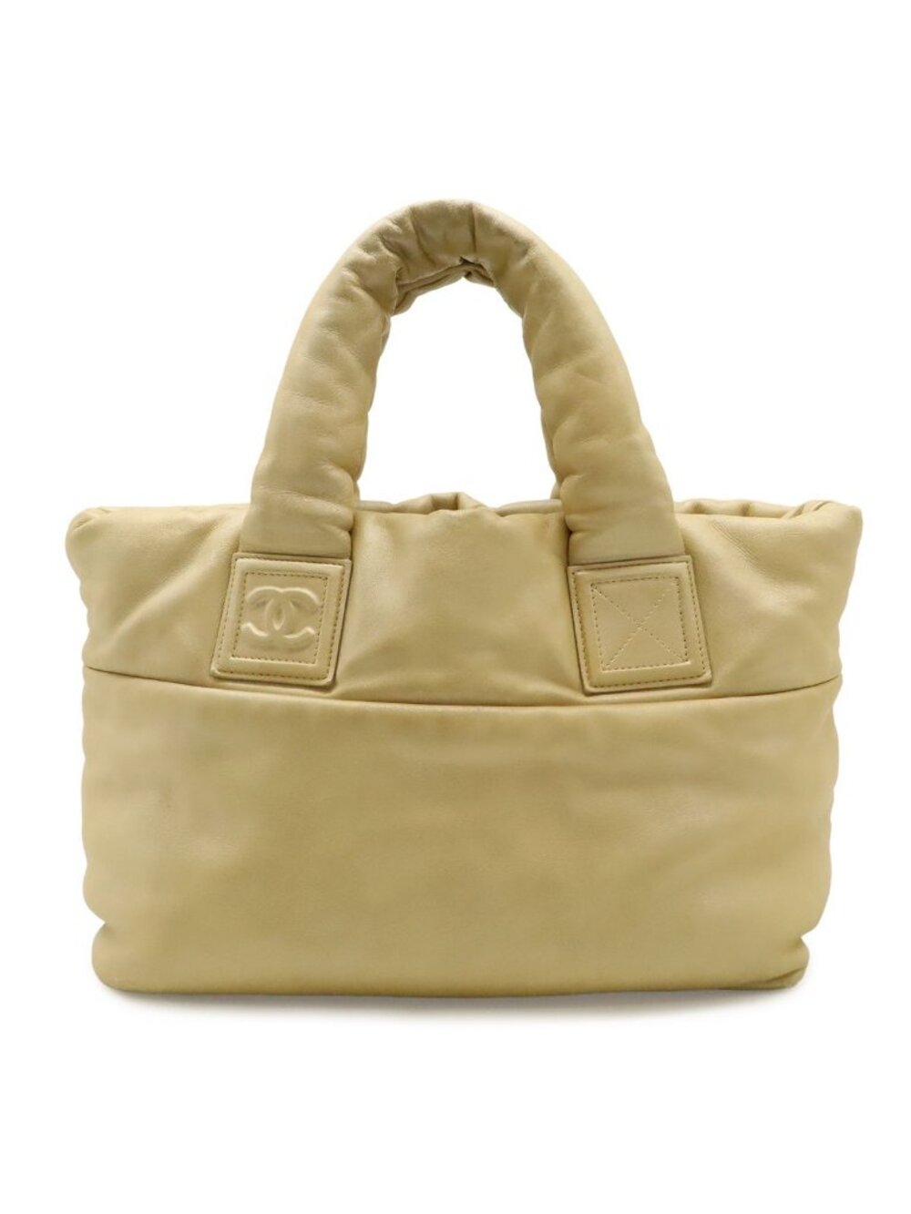 Chanel Coco Cocoon Small Tote Nylon Leather Gold